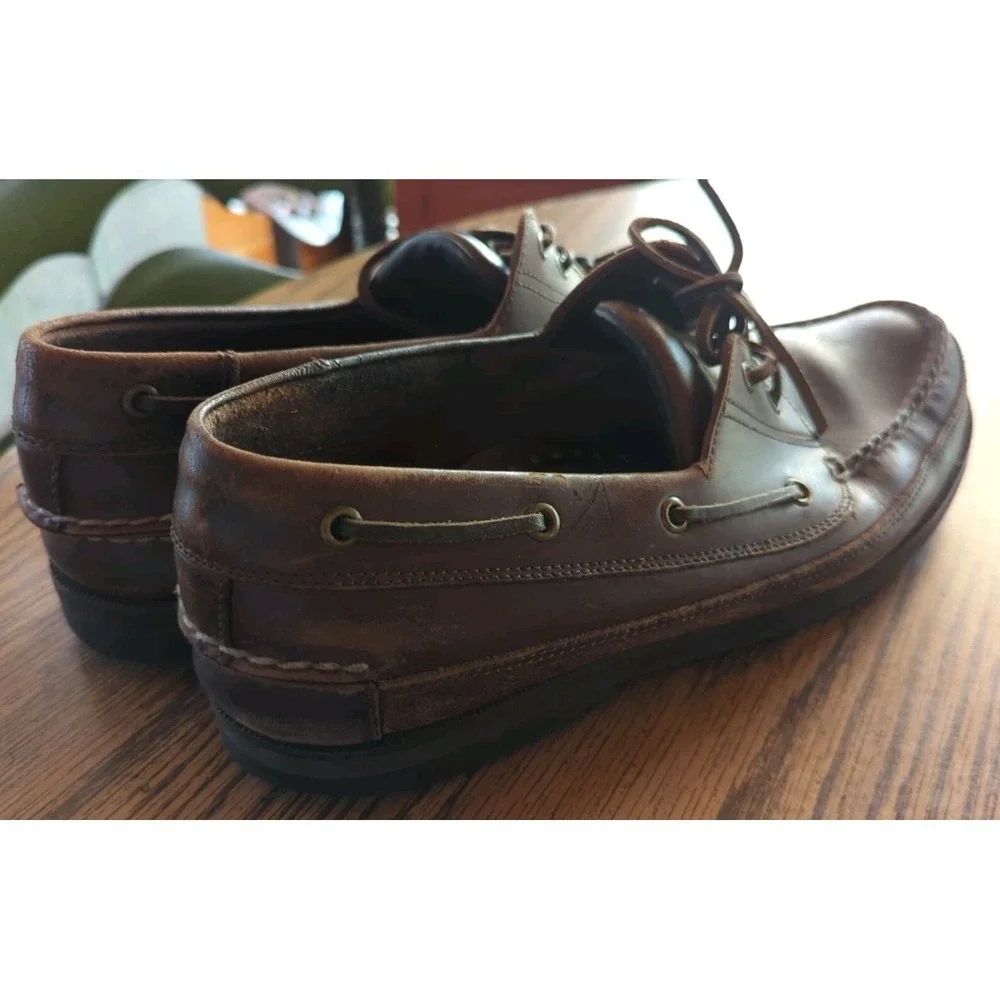 Size 11.5 M - G. H. Bass Amazonas Men's Leather‎ Lace Up Oxford Loafer Shoes